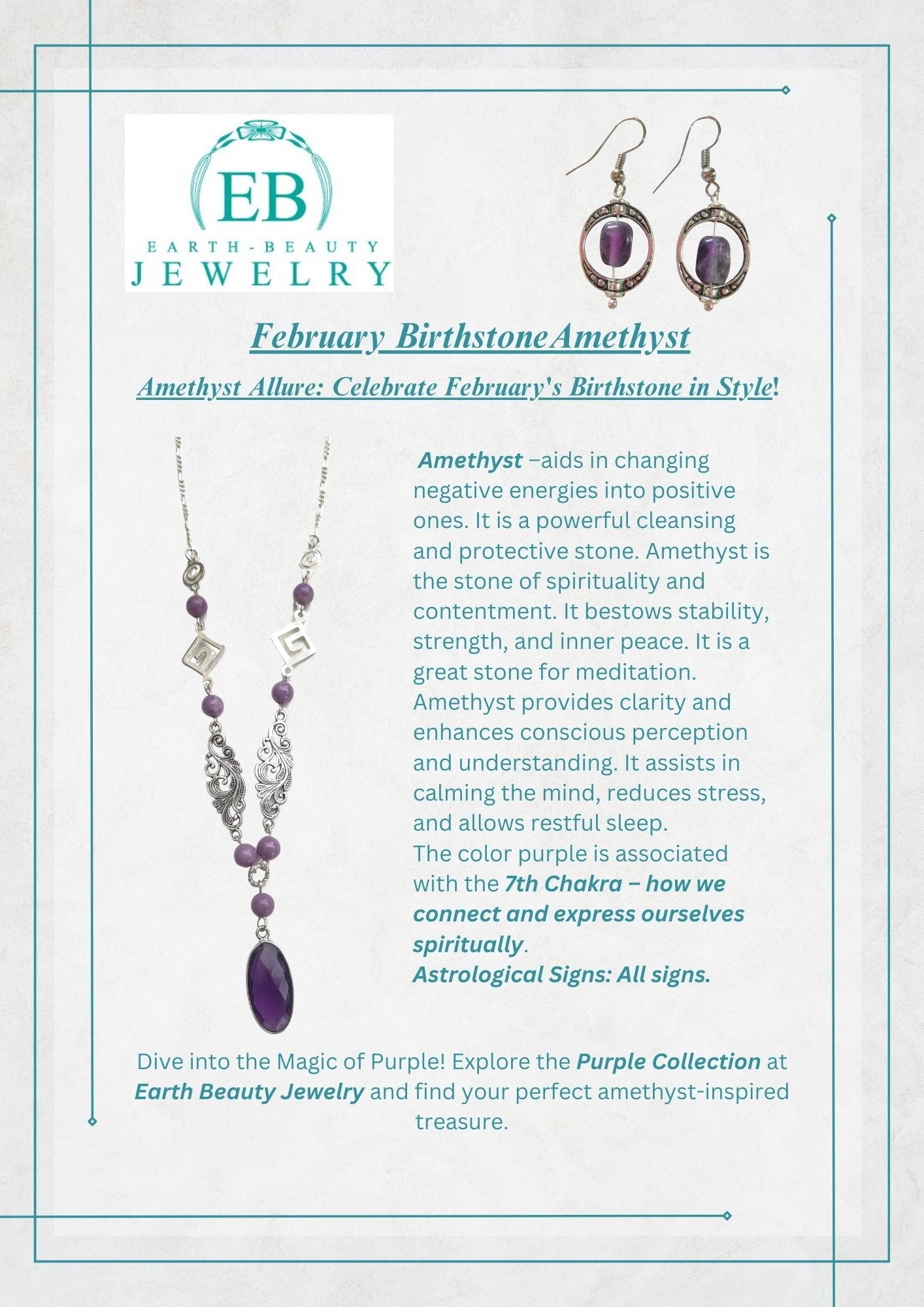 Amethyst Allure: Celebrate February's Birthstone in Style!