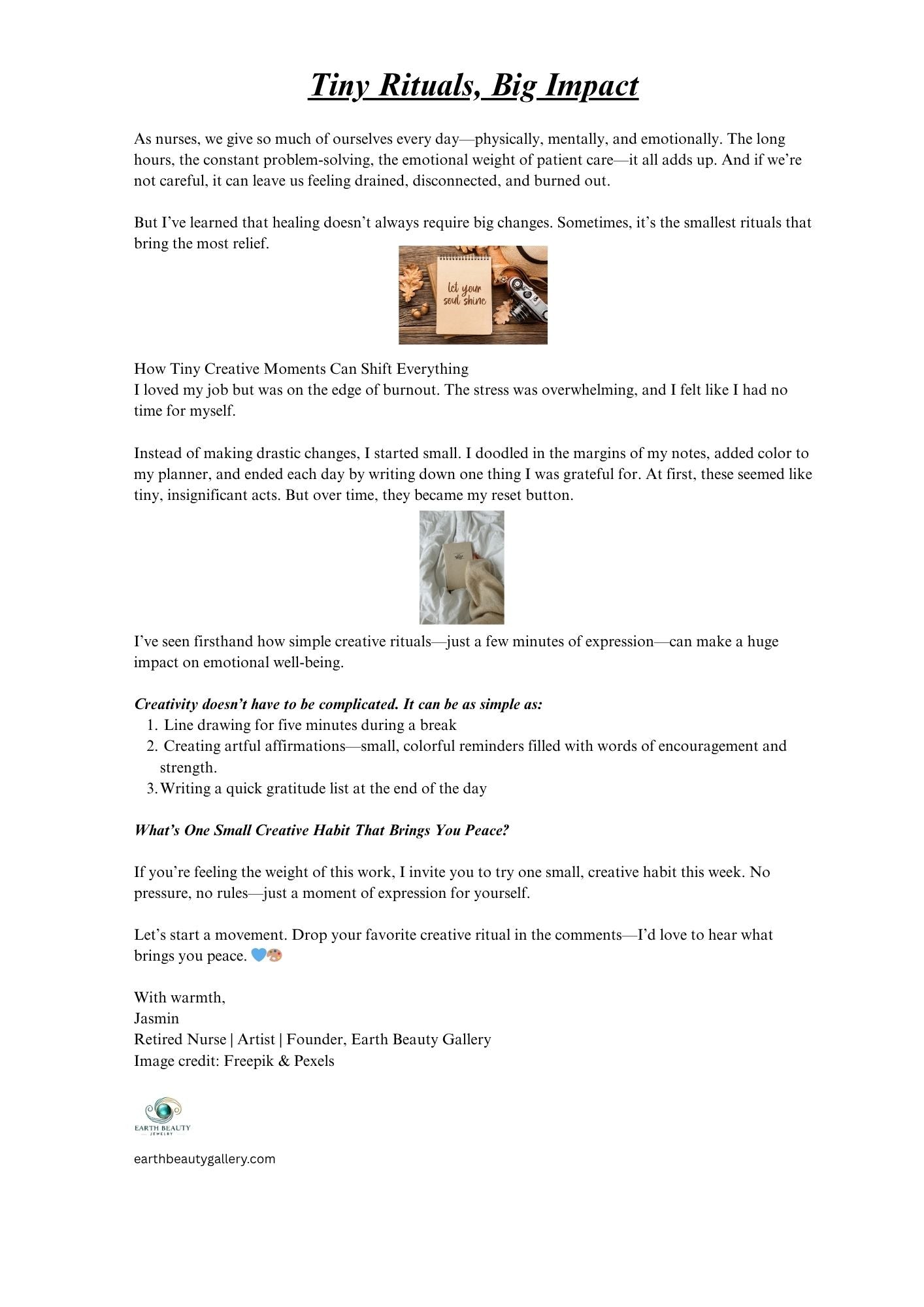 Tiny Rituals, Big Impact