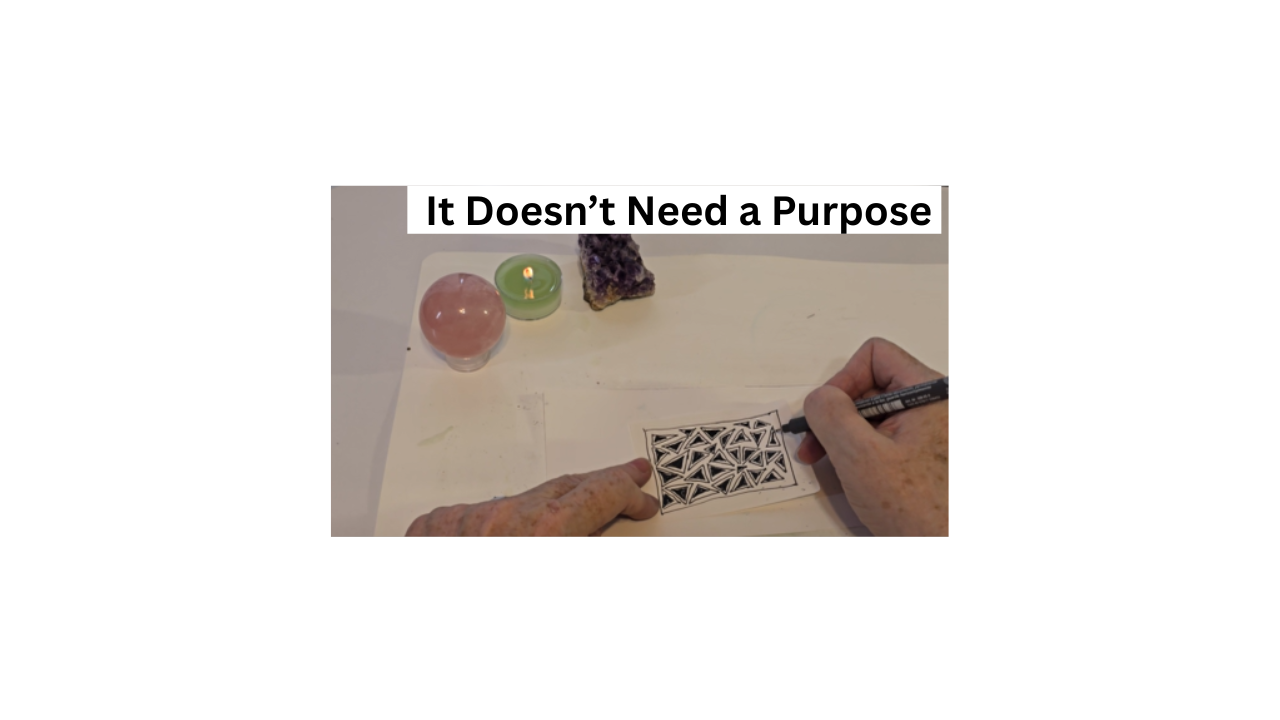 Do You Need a Purpose to Create? | Triangle Drawing Reflection