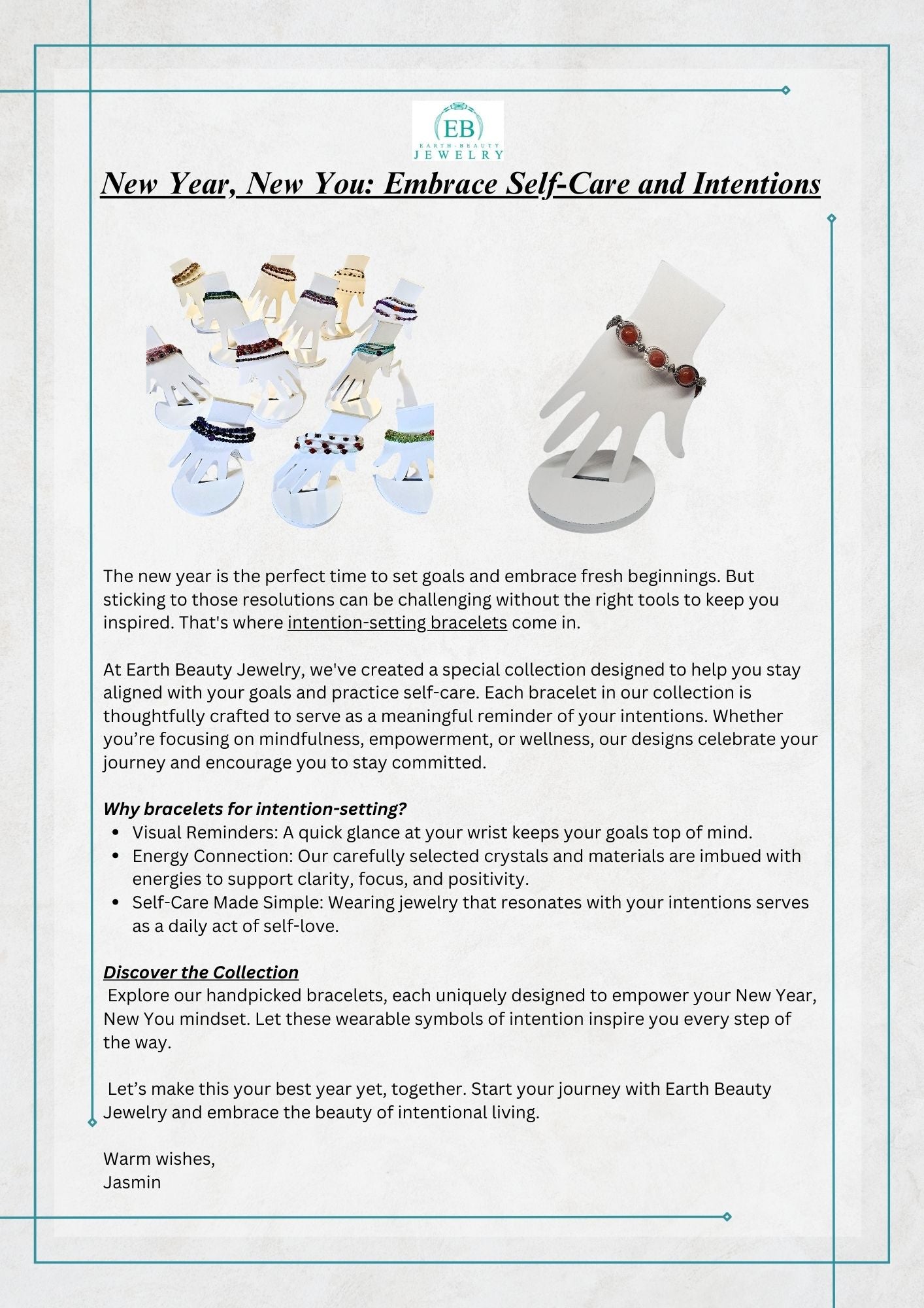 New Year New You Intention Bracelets