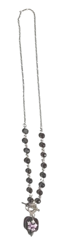Garnet Silver Necklace