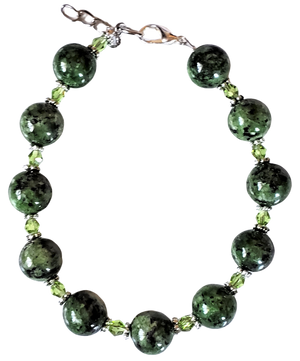 Zoisite Bicone Bracelet