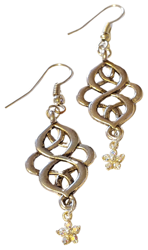 Swarovski Flower Crystal Nouveau Earrings