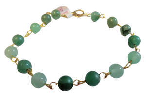 Green Aventurine Eye Pin Bracelet