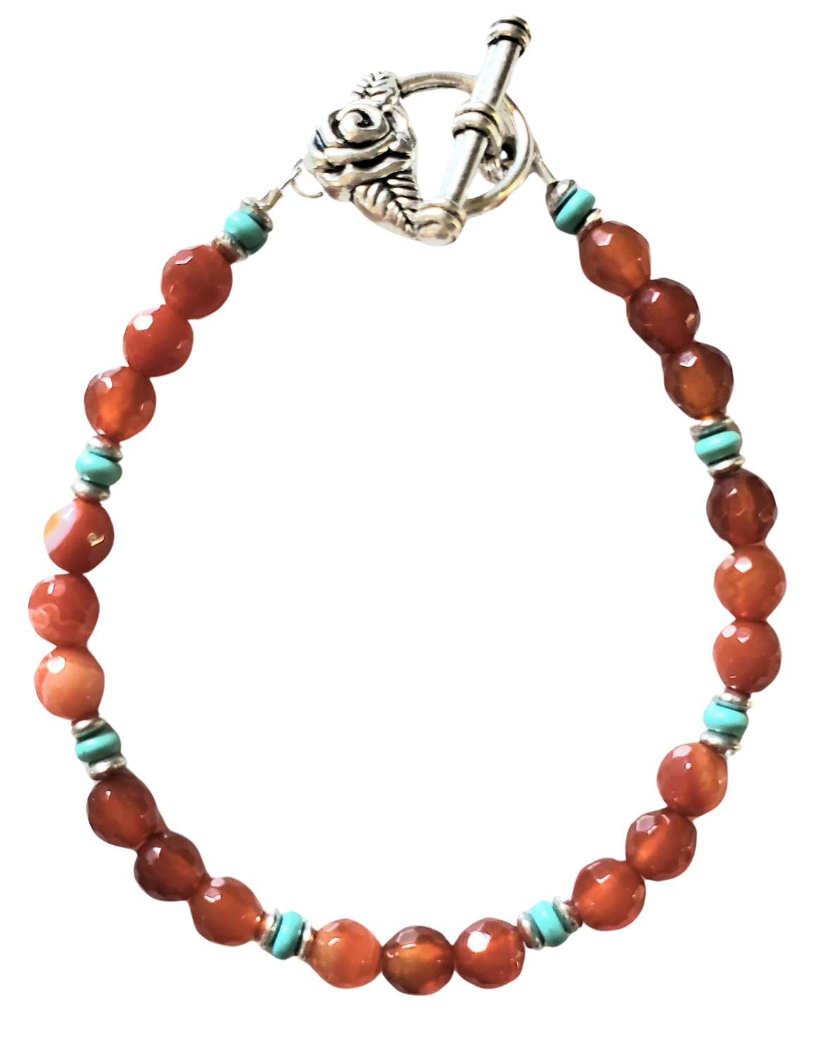 Carnelian Turquoise Bracelet