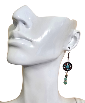 Aqua Terra Jasper Jade Southwest Earrings