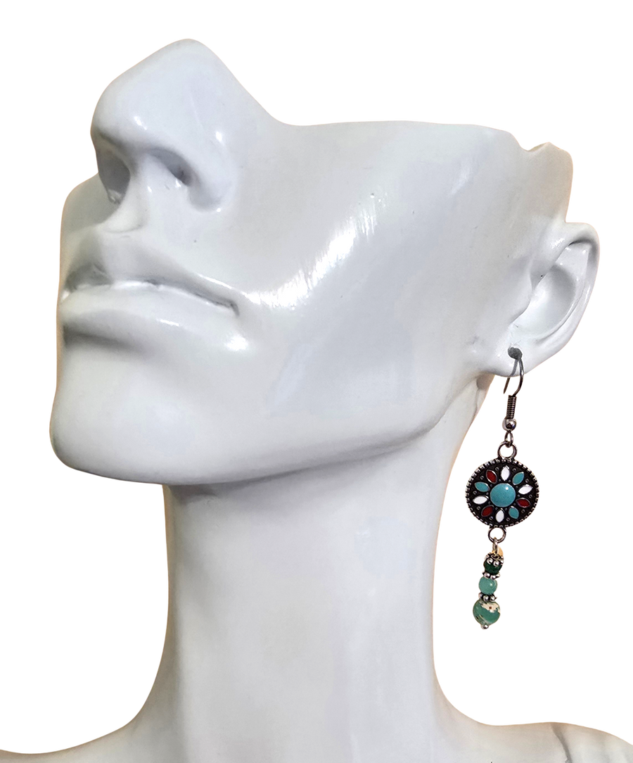 Aqua Terra Jasper Jade Southwest Earrings