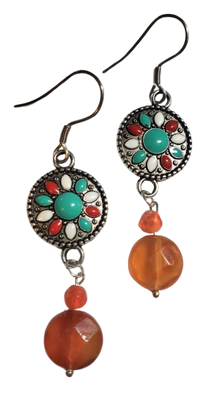 Carnelian Southwestern Earrings
