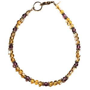 Citrine Amethyst Bracelet