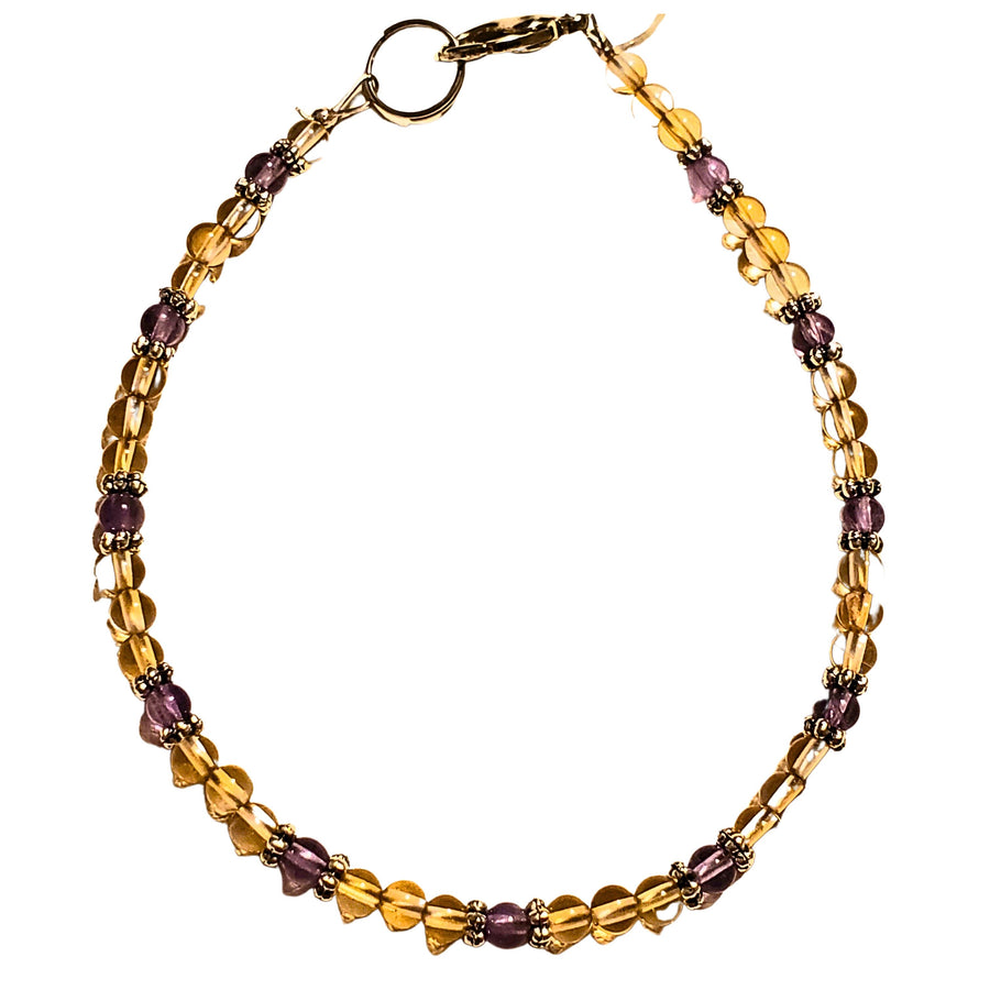 Citrine Amethyst Bracelet