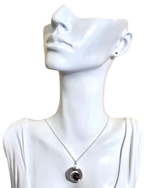 Garnet Slip Bead Necklace