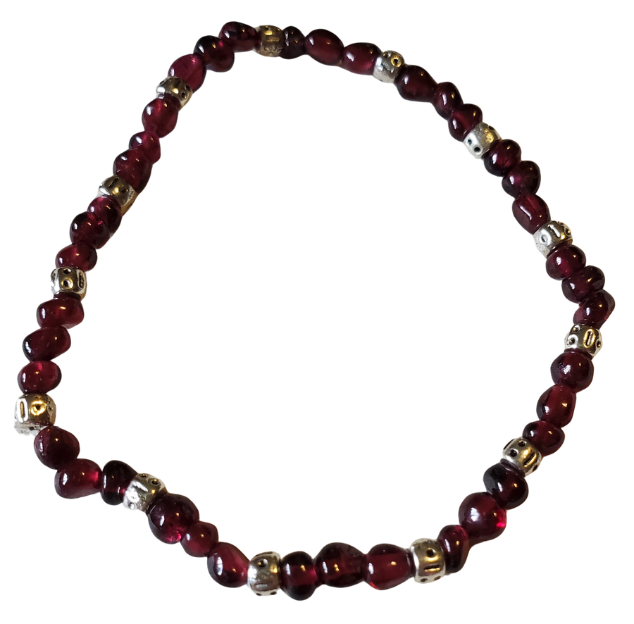 Garnet Stretch Bracelet 2