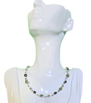 Peridot Amethyst Illusion Necklace