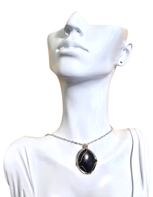 Pietersite Wire Wrap Necklace