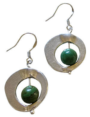 Turquoise Slip Bead Earrings
