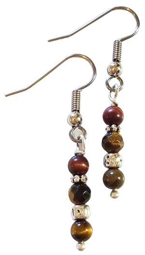 Tiger Eye Dangle Earrings