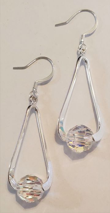 Clear Swarovski Crystal Earrings